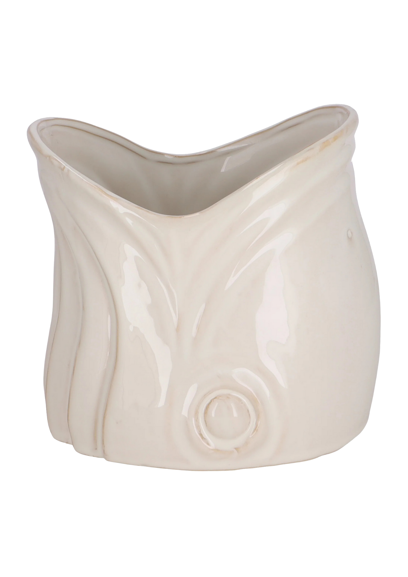 Keramik Kübel Fischkopf 'Ägäis'