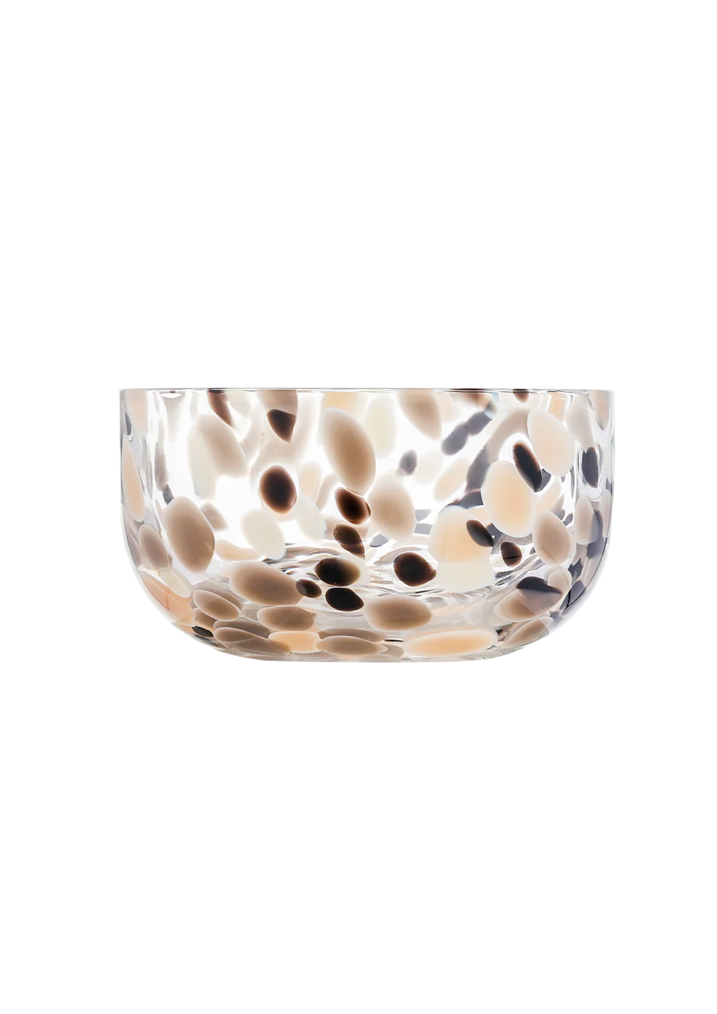 Gesprenkelte Glas-Schale