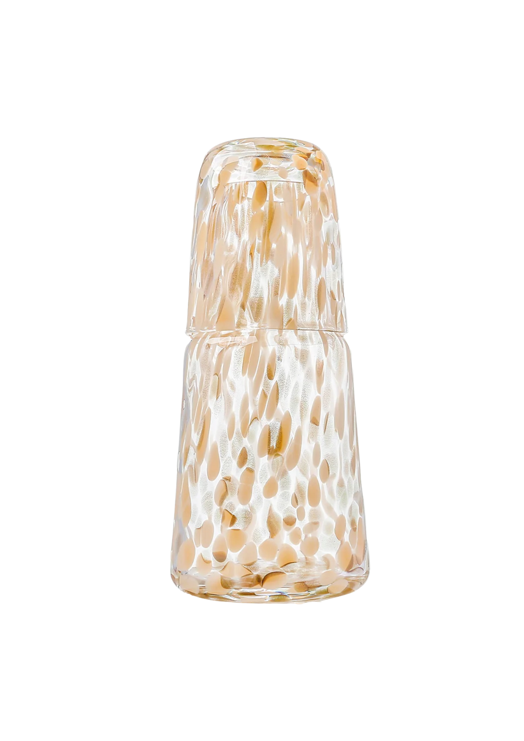 Nachtkaraffe aus Glas - Gold