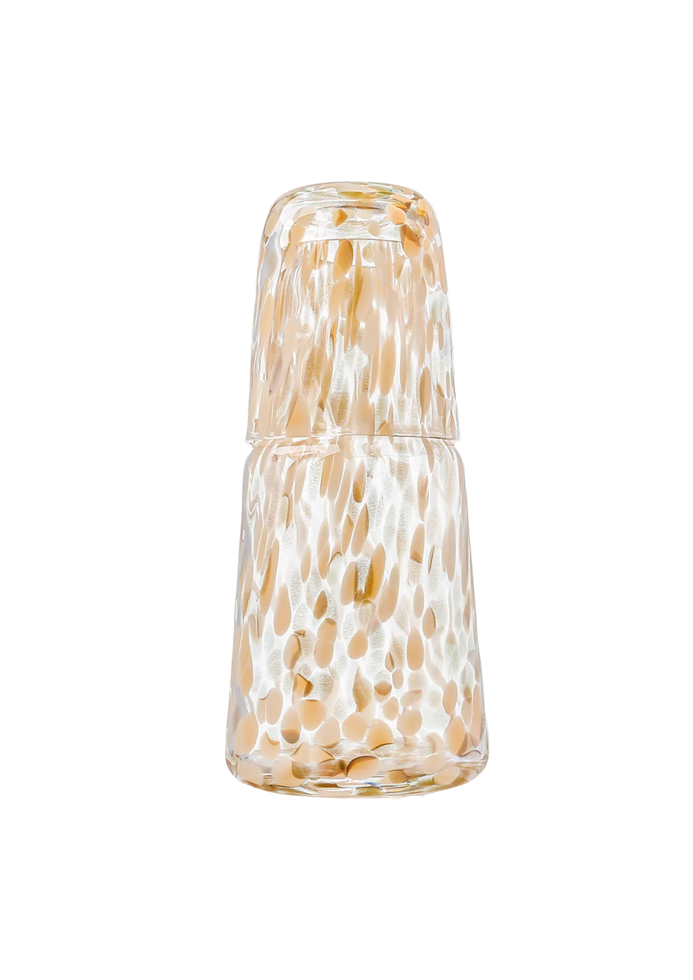 Nachtkaraffe aus Glas - Gold