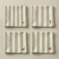 Packung mit 4 Seleni-Servietten, Ocker