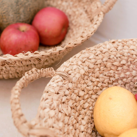 Gewebte Raffia Schale 'RAGA' M