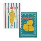 Lemon Fish Geschirrtuch 2 Stk 70x50 cm