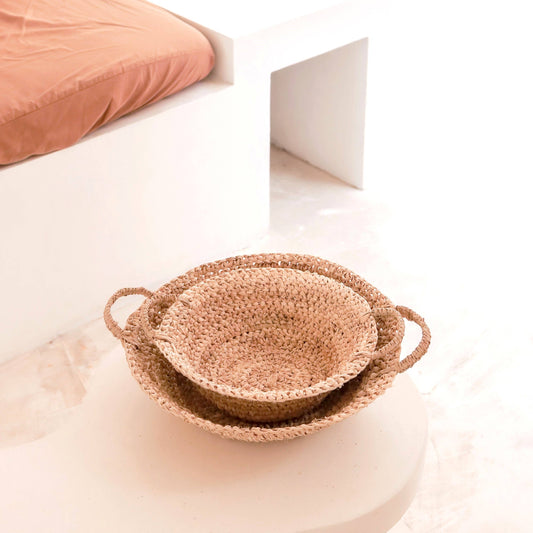 Gewebte Raffia-Schale 'RAGA' S