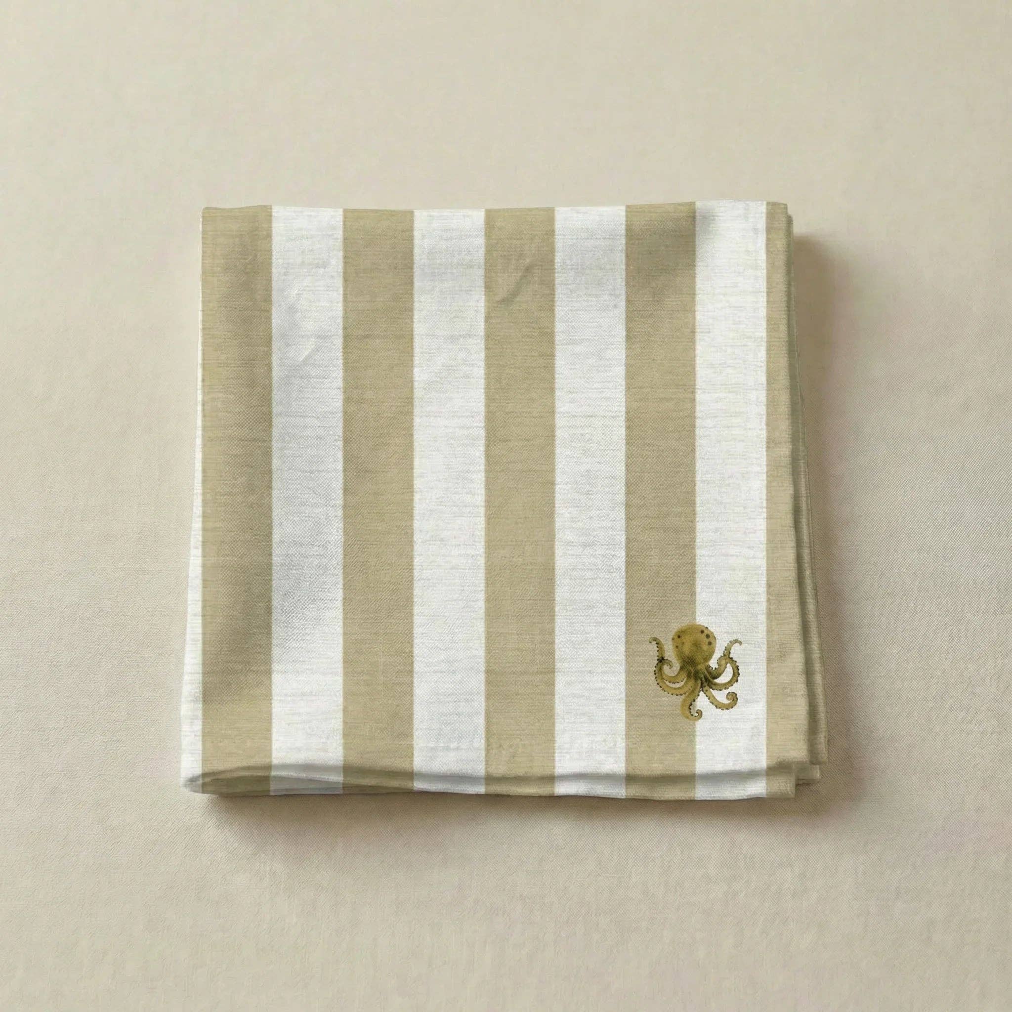 Packung mit 4 Seleni-Servietten, Ocker