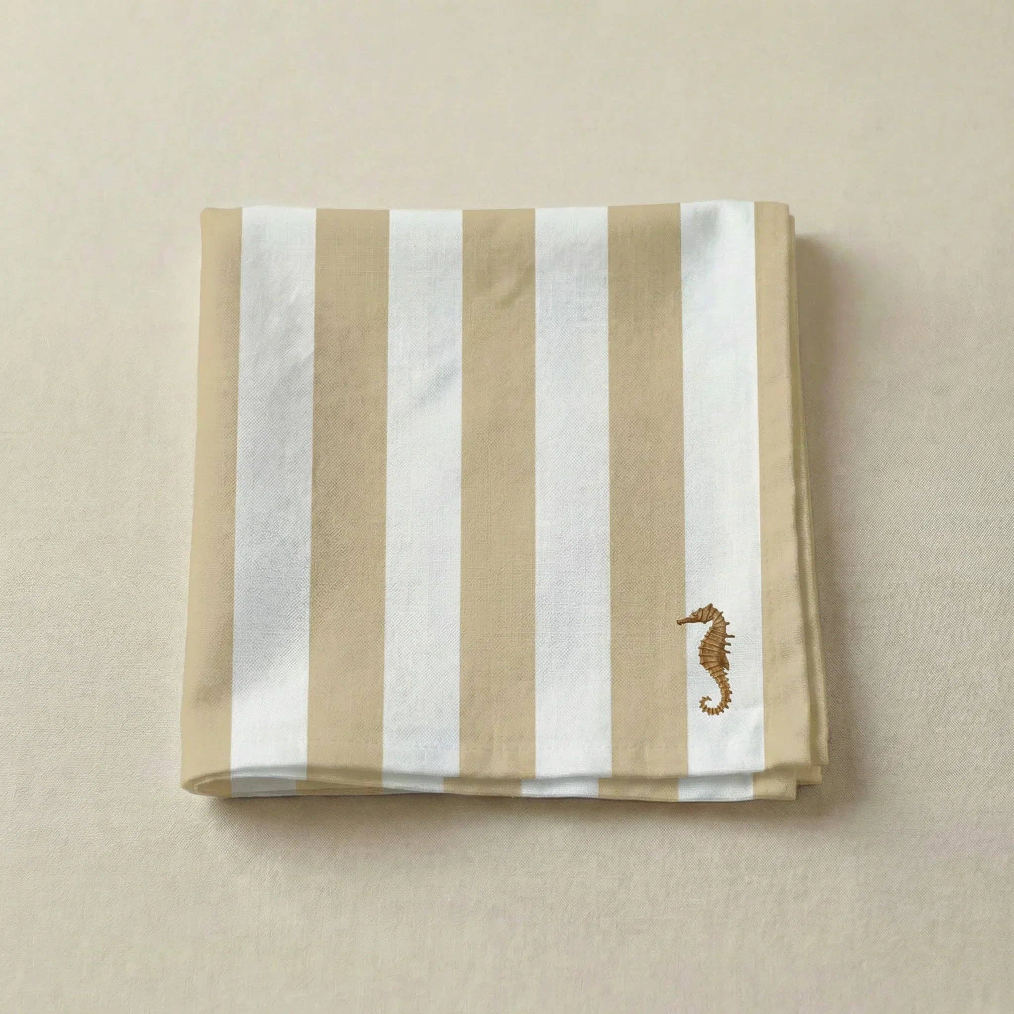 Packung mit 4 Seleni-Servietten, Ocker