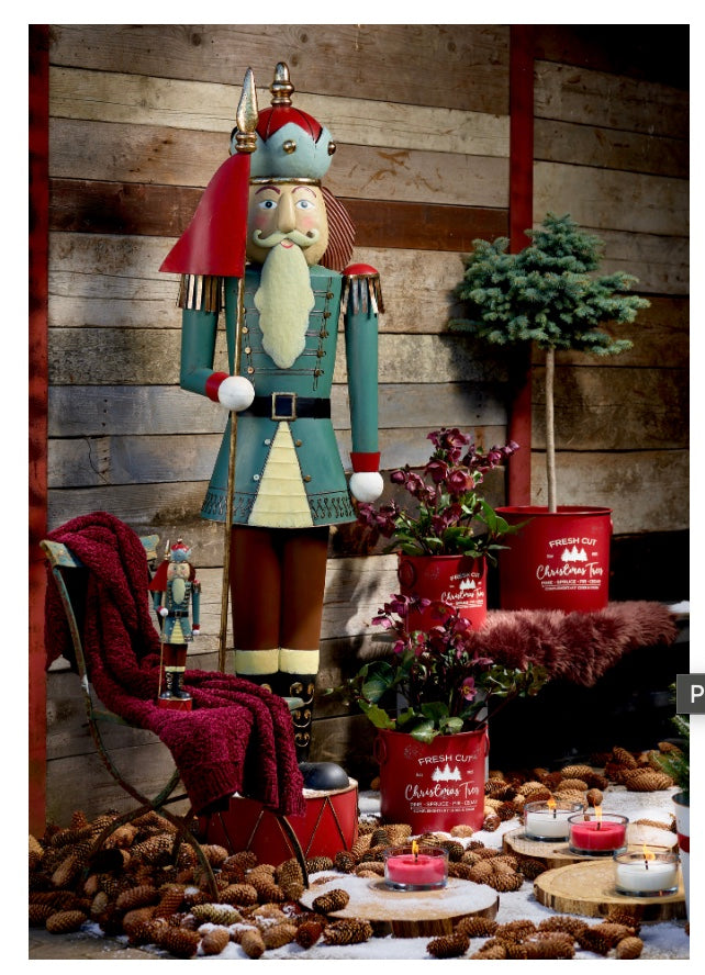 Metall Übertopf 'Christmas Tree' in 3 Größen