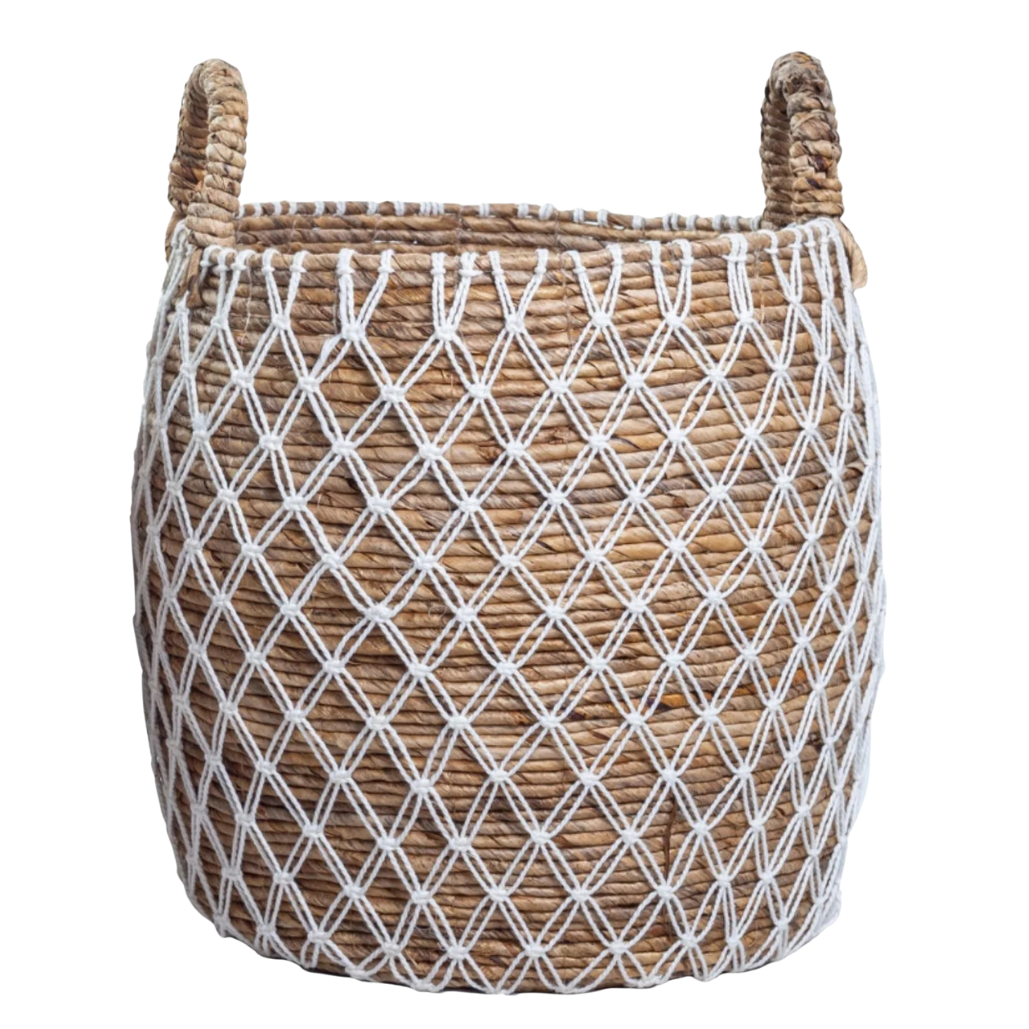 aufbewahrung korb Aufbewahrungskorb 'KUBU' – Bianco & Limone