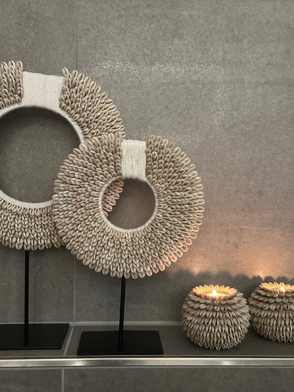 Muschelobjekt 'Surya' L