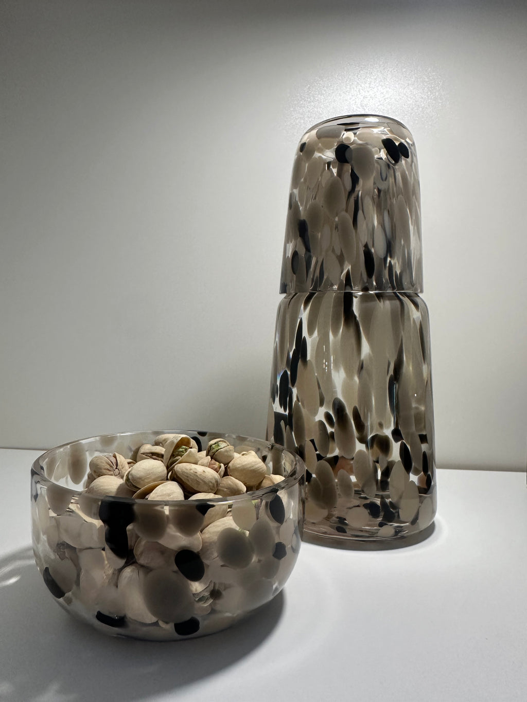 Nachtkaraffe aus Glas - Dunkel