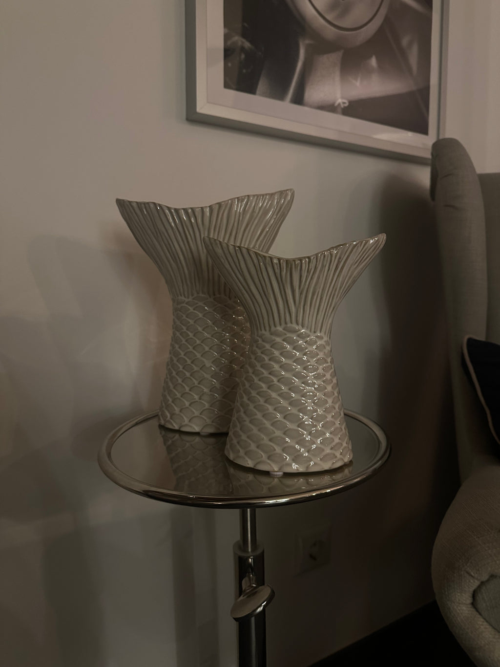 Keramik Vase Fisch 'Ägäis'