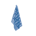 PAD Geschirrtuch „Vita“ in blau mit 'La dolce Vita' Spruch – stilvolles Küchenaccessoire aus Baumwolle