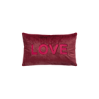 PAD Kissenbezug „Gaze“ mit 'Love' Schriftzug – ausdrucksstarkes, flauschiges Wohnaccessoire