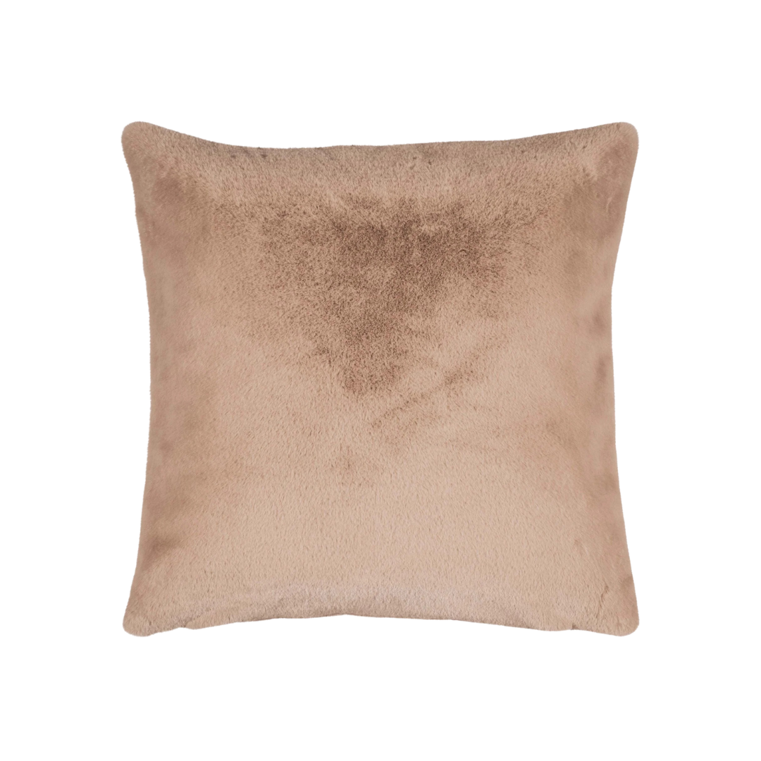 PAD Kissenbezug „Gazelle“ in Taupe – elegantes, flauschiges Kuschelkissen