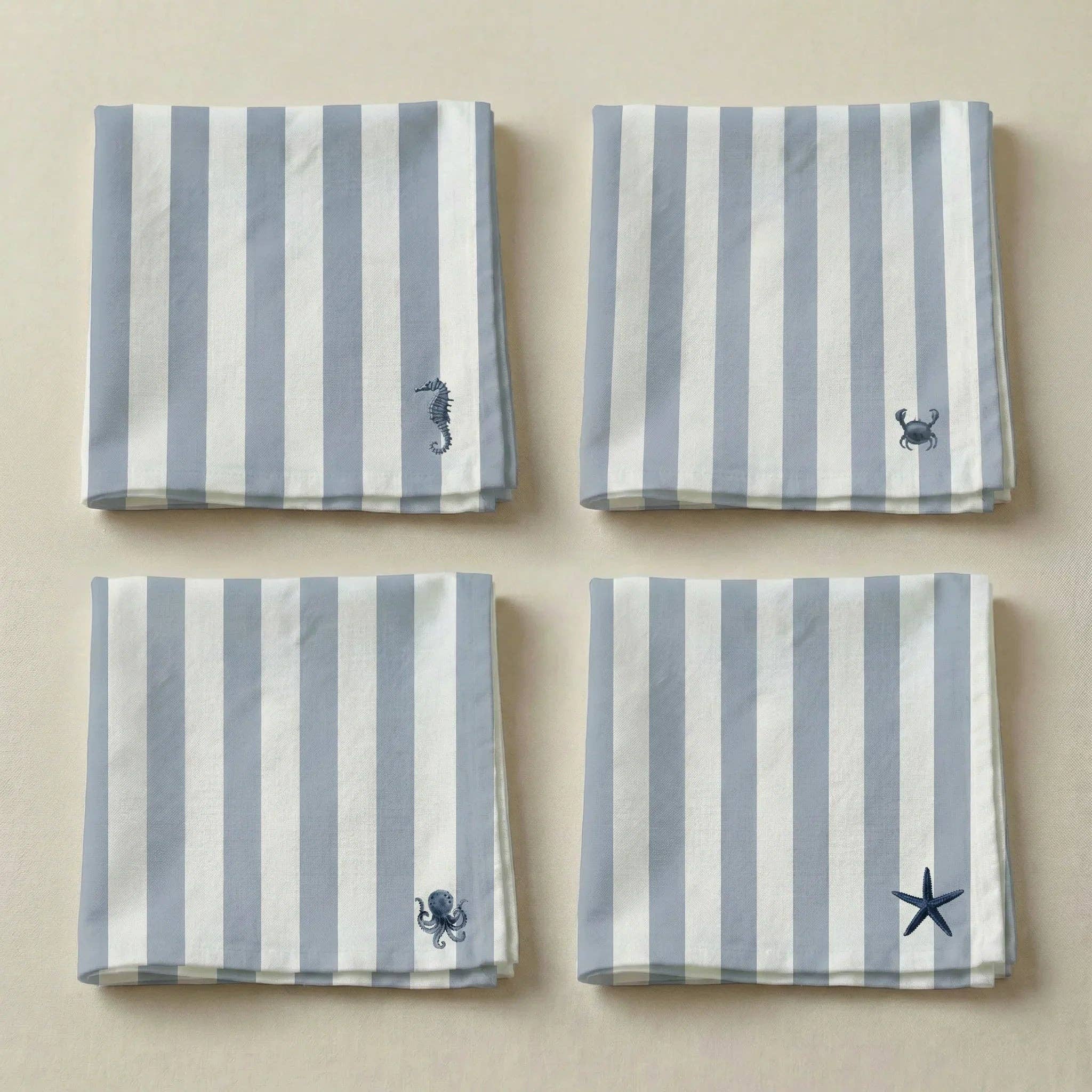 Packung mit 4 Stück Servietten Seleni Marino
