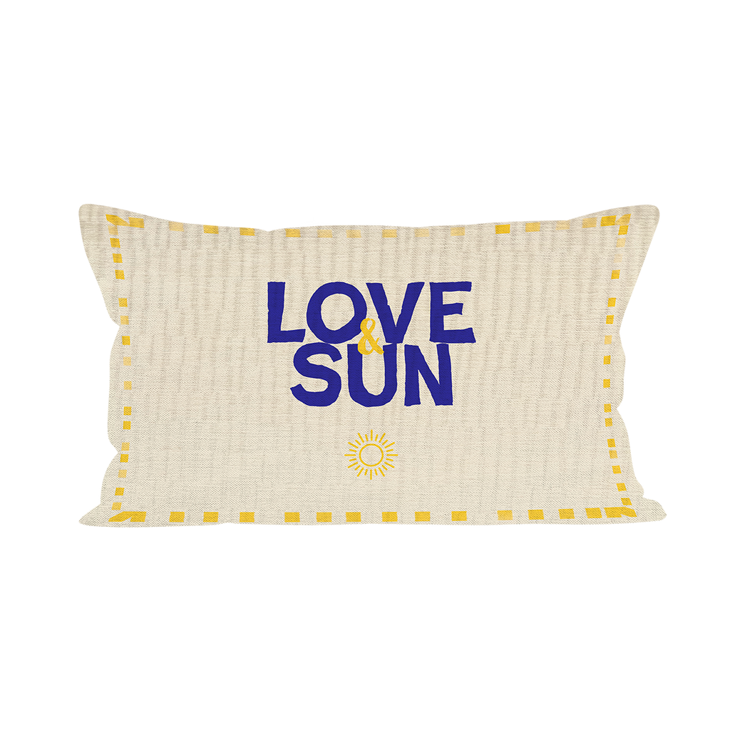 Sommerkissen Deko 'Love&Sun'