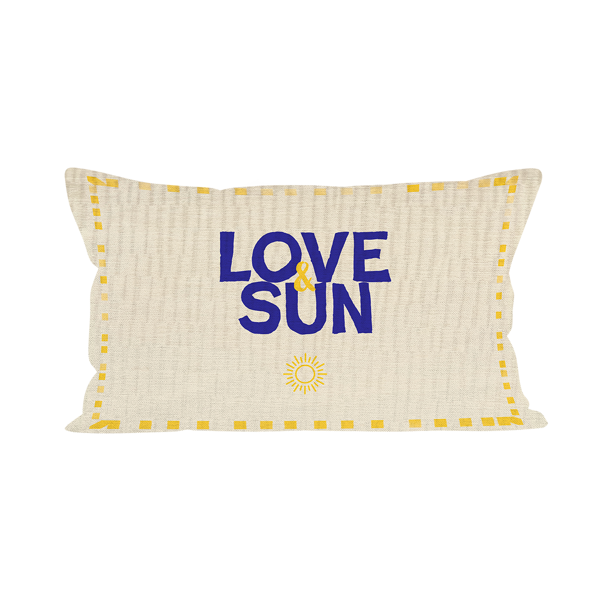 Sommerkissen Deko 'Love&Sun'